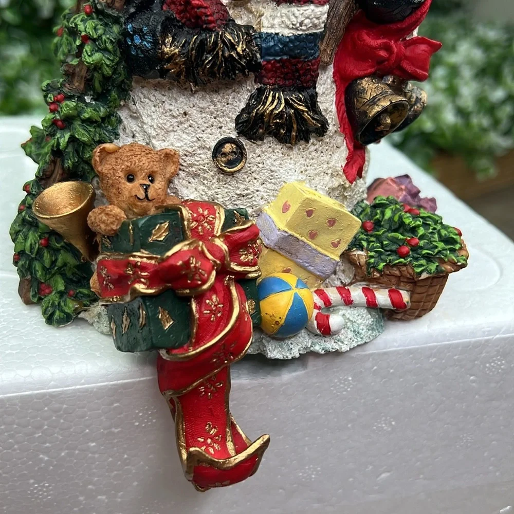 Grandeur Noel Snowman Christmas Stocking Holder New In Box